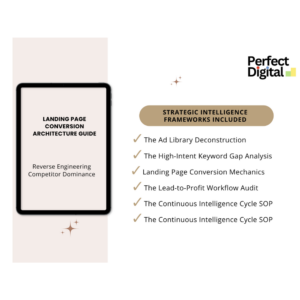 Landing Page Conversion Architecture Guide digital product manual by Perfect Digital