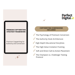 Premium Copywriting Strategy Framework digital manual by Perfect Digital